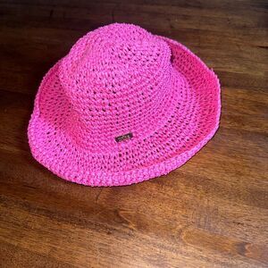 Trina Turk Vibrant Pink Crochet Hat